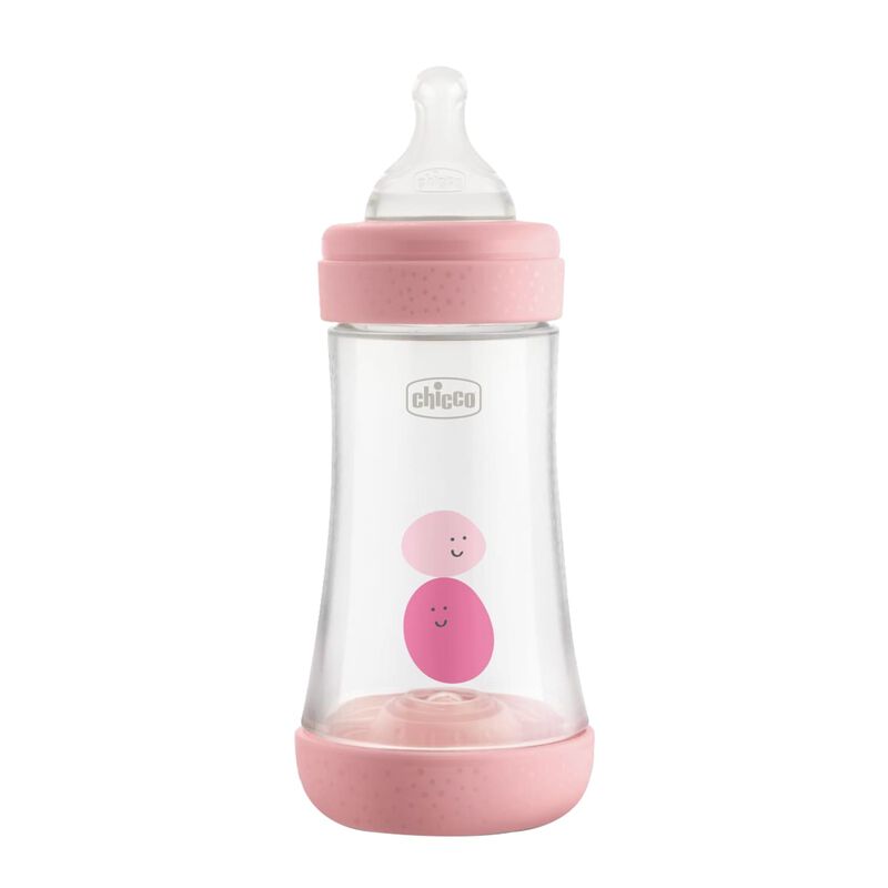 Perfect 5 Feeding Bottle 240ml Pink - Medium Flow image number null
